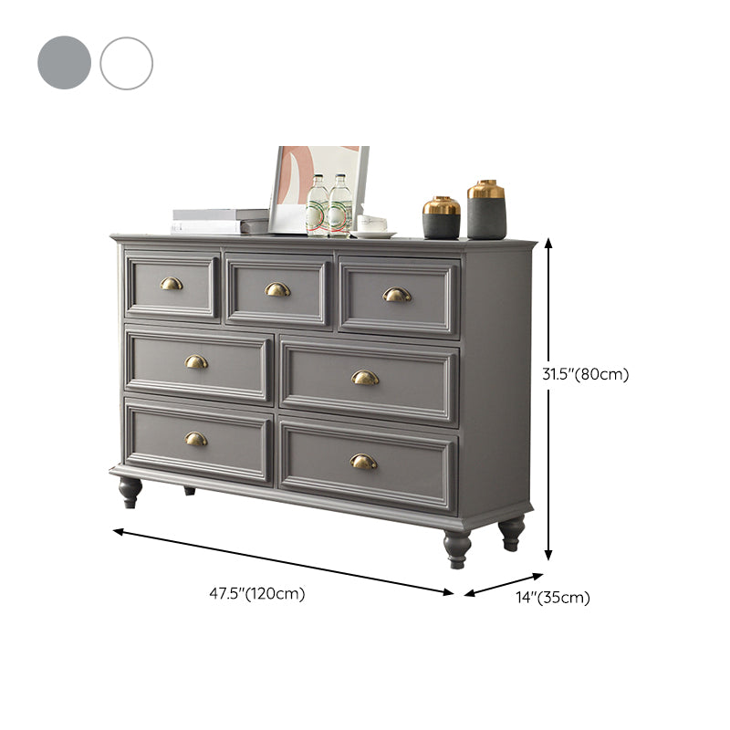 Contemporary 13.7" Wide Storage Chest 6 Soft-Close Drawers Chest