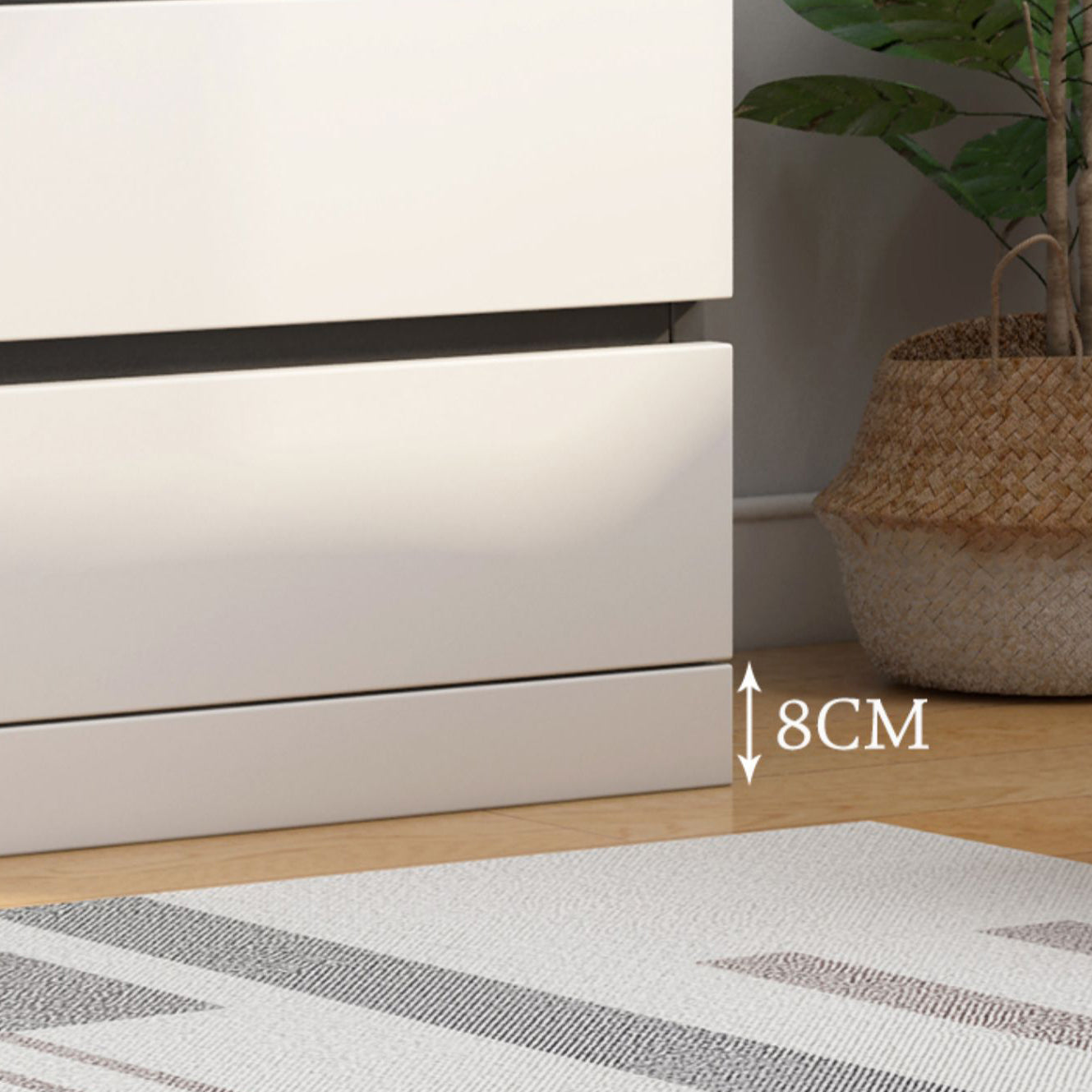 Wood Modern Storage Chest Dresser Vertical Dresser without Mirror