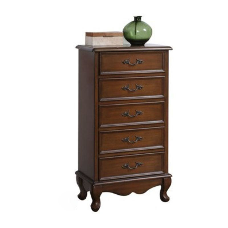 Bedroom Storage Chest Wooden Nautical Vertical Chest with Drawers