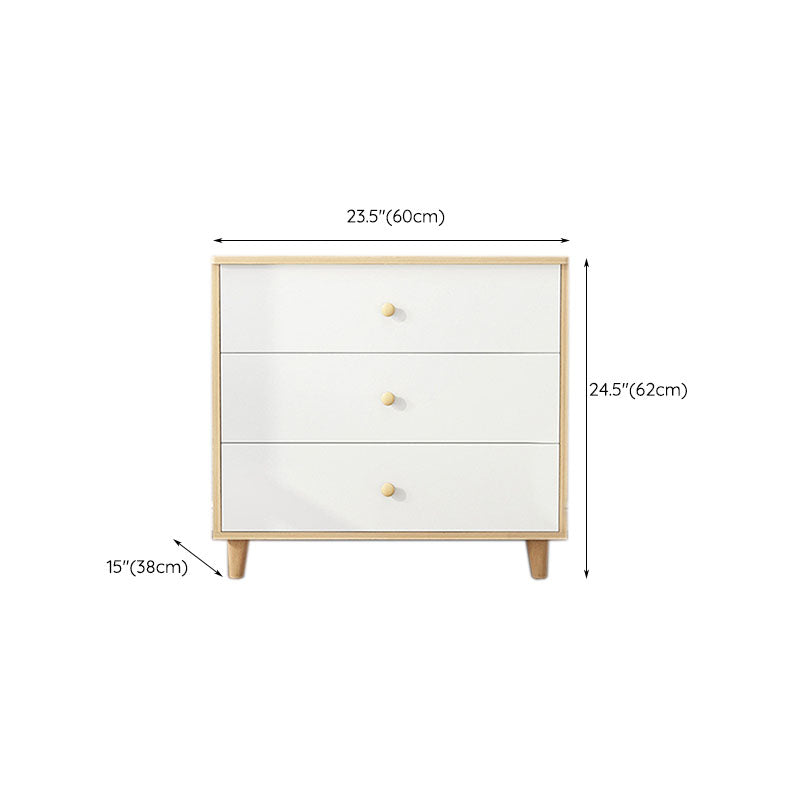 Contemporary Bedroom Chest Engineered Wood Storage Chest with Drawers