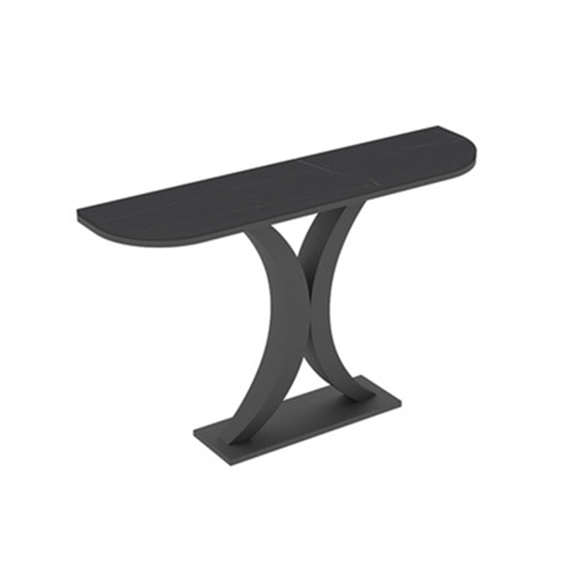 31.5-inch Tall Modern Console Table 1-shelf Stone Accent Table