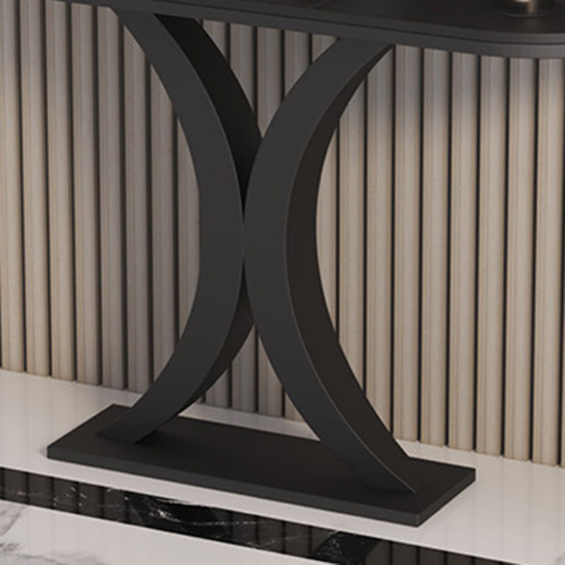 31.5-inch Tall Modern Console Table 1-shelf Stone Accent Table