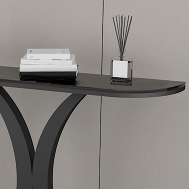 31.5-inch Tall Modern Console Table 1-shelf Stone Accent Table