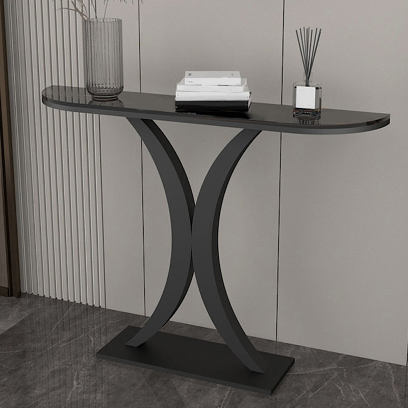 31.5-inch Tall Modern Console Table 1-shelf Stone Accent Table