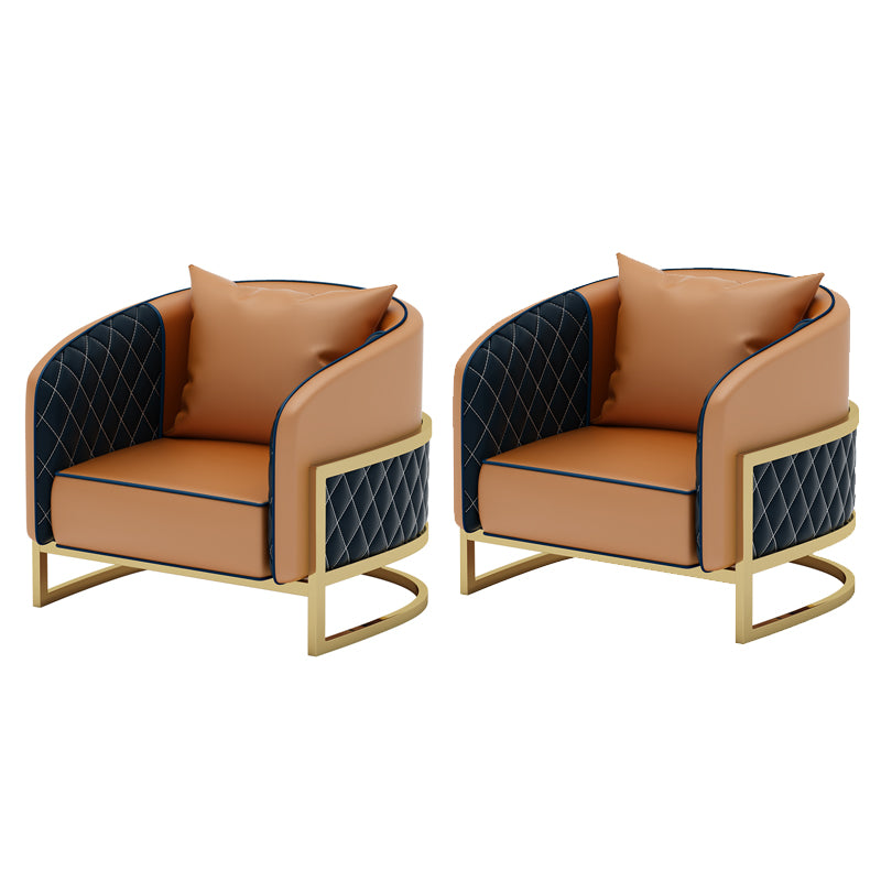 Glam Sintered Stone Dining Set Round 1/2/3/4/5 Pieces Dining Table Set for Home Use