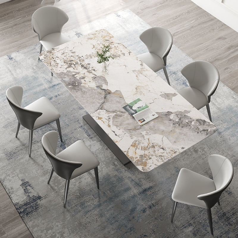 Modern Style Rectangle Table Set 1/2/3/5/8 Pieces Dining Set for Home Use