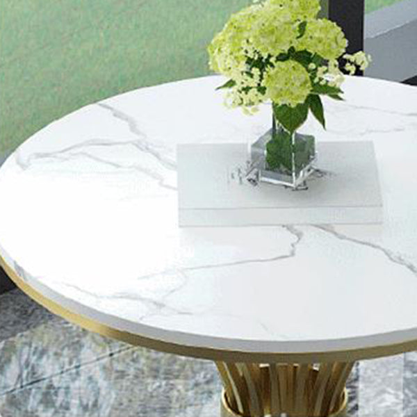 Modern Style Faux Marble Dining Table Set 1/2/3/5 Pieces Dining Set for Home Use