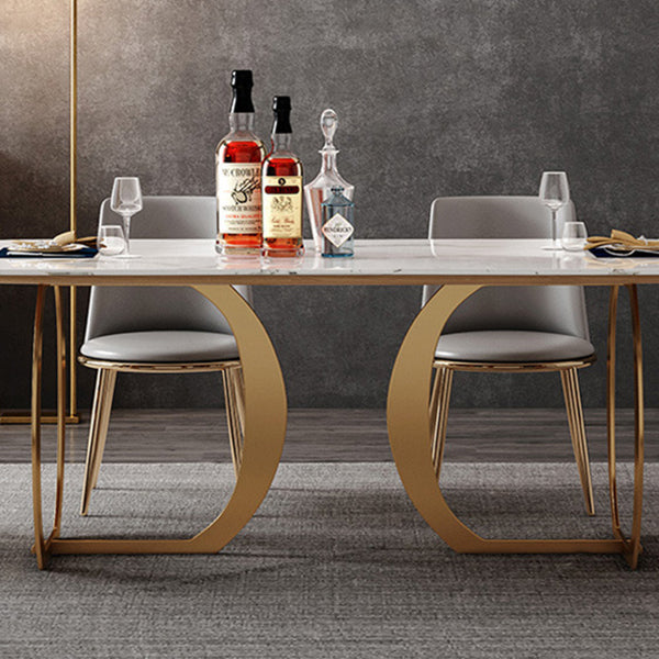 Contemporary Style Rectangle Table Set 1/4/7 Pieces Dining Set for Home Use