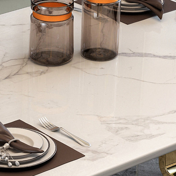 Contemporary Style Rectangle Table Set 1/4/5/7 Pieces Dining Set for Home Use