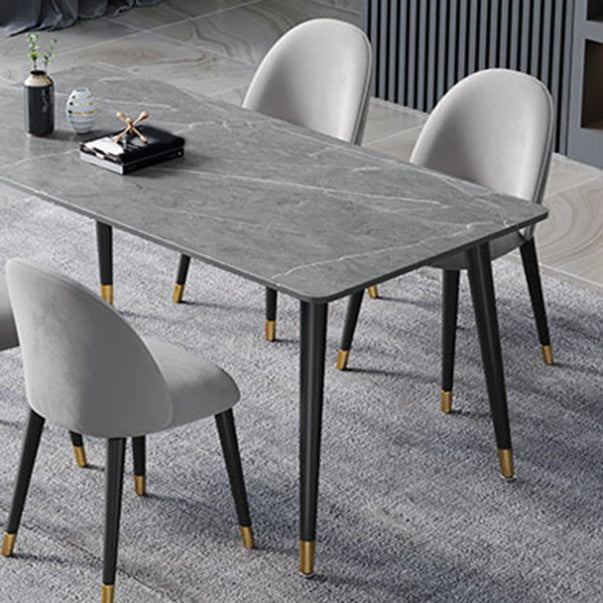 Modern 1/3/5/7 Pieces Dining Set Rectangle Stone Dining Table for Dining Room