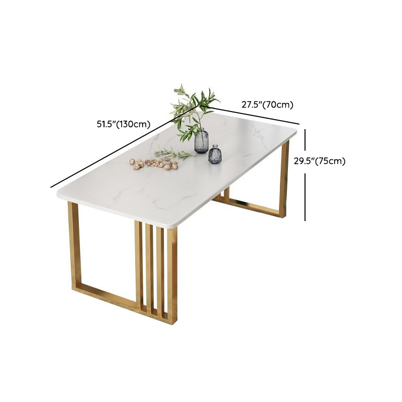 Modern 1/2/5/7 Pieces Dining Set Rectangle Stone Dining Table for Dining Room Kitchen