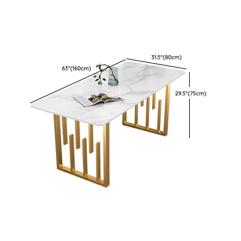 Modern 1/2/5/7 Pieces Dining Set Rectangle Stone Dining Table for Dining Room Kitchen