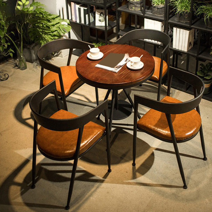 Modern 1/3/5 Pieces Dining Set Round Pine Wood Dining Table for Home