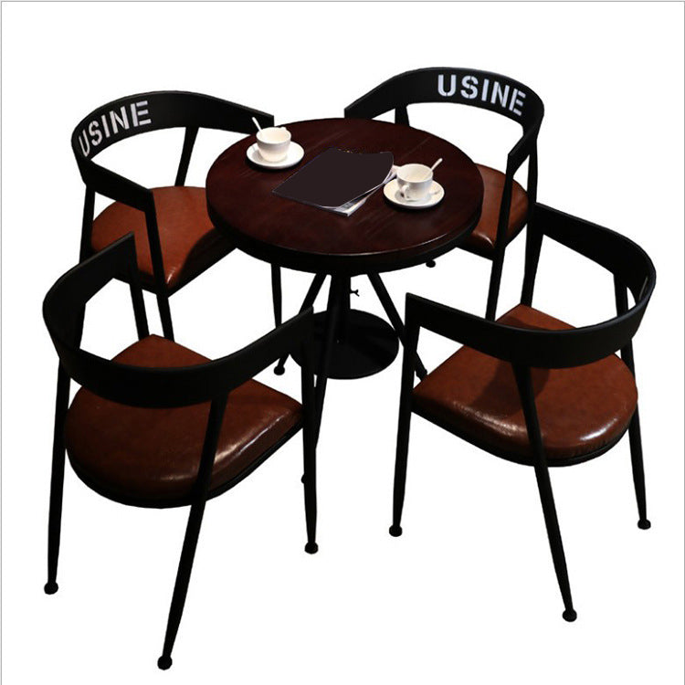 Modern 1/3/5 Pieces Dining Set Round Pine Wood Dining Table for Home