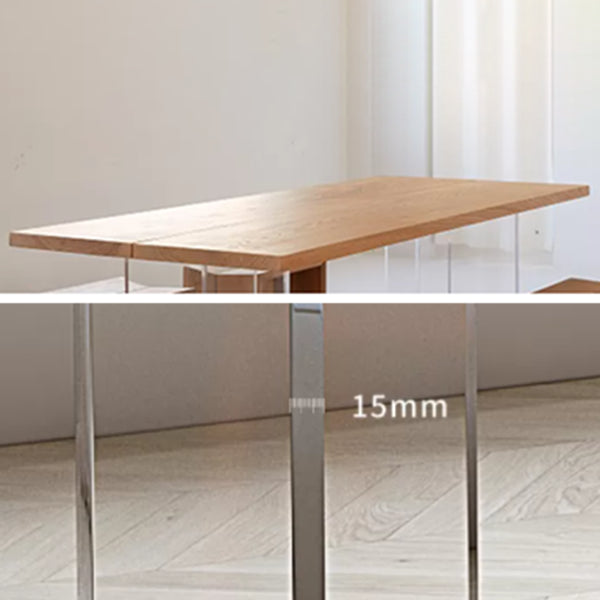 Modern 1/5 Pieces Dining Set Rectangle Pine Wood Dining Table for Living Room Use