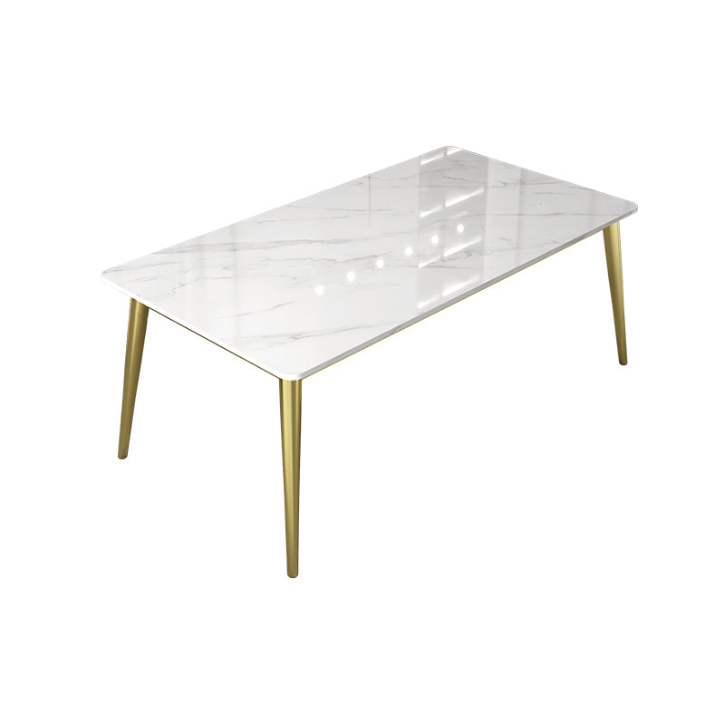1/2/5 Pieces Rectangular Dining Table Set Modern Stone Dining Room Table and Chairs