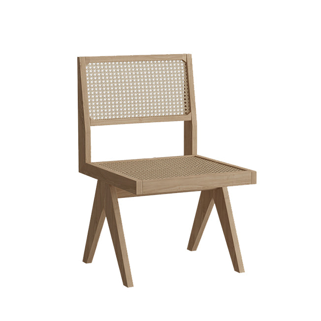 Rectangle Dining Room Set 1/5/6/7 Pieces Industrial Wooden Table and Armless Chiars