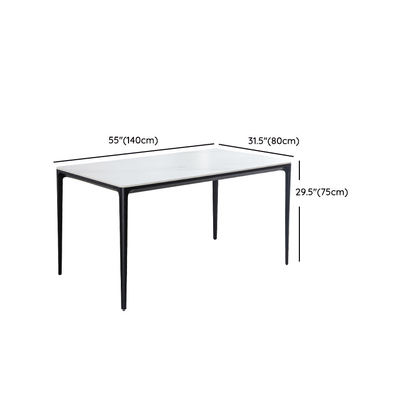 Modern Dining Room Furniture Set 1/4/5 Pieces Sintered Stone Dining Table Armless Chairs