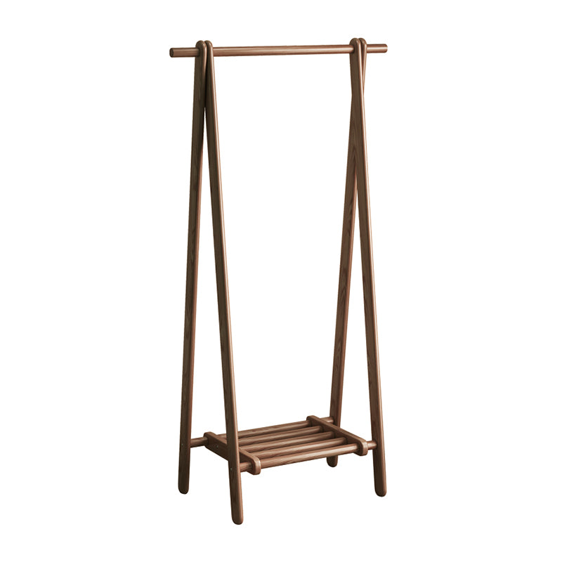 Contemporary Coat Hanger Solid Ash Wood Shelve Design Coat Rack for Living Room