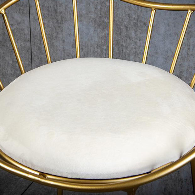 Industrial Metal Round Barstool Patio Bar Stool with Metal Legs