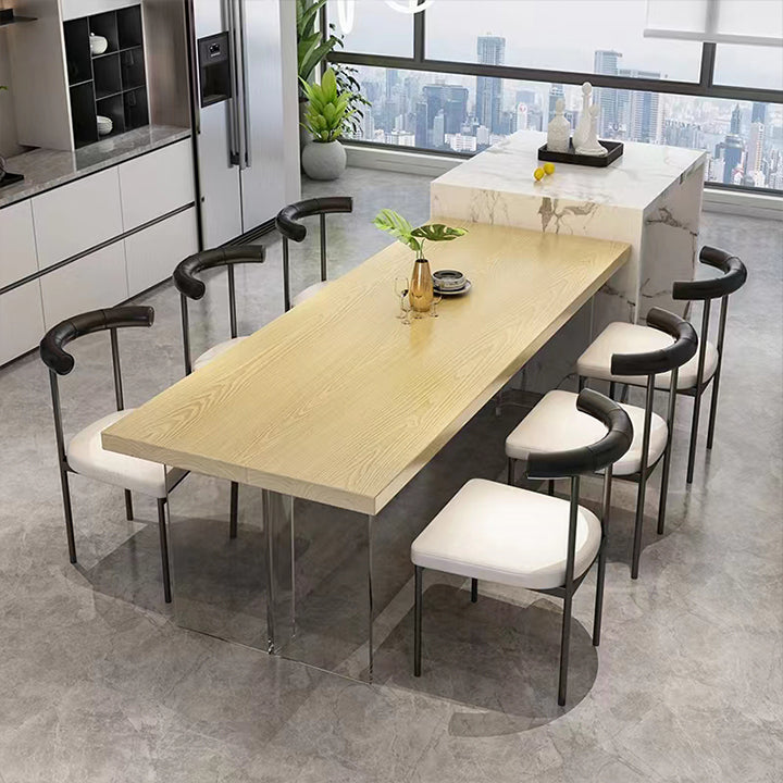 Industrial Style Stool Upholstered Bar Stools with Metal Base