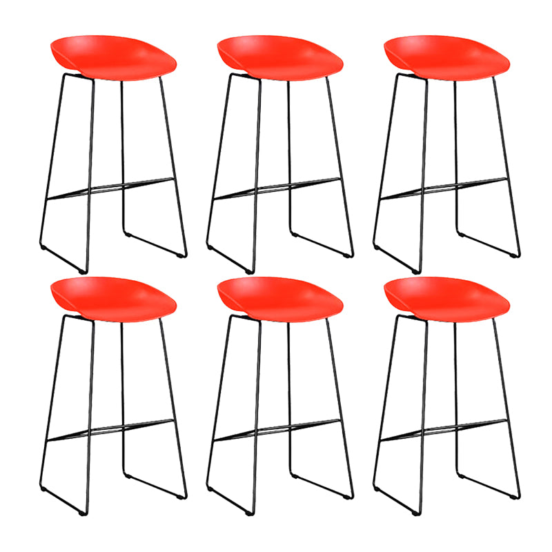 Industrial Bar Stool with Bucket Plastic Stool for Restaurant