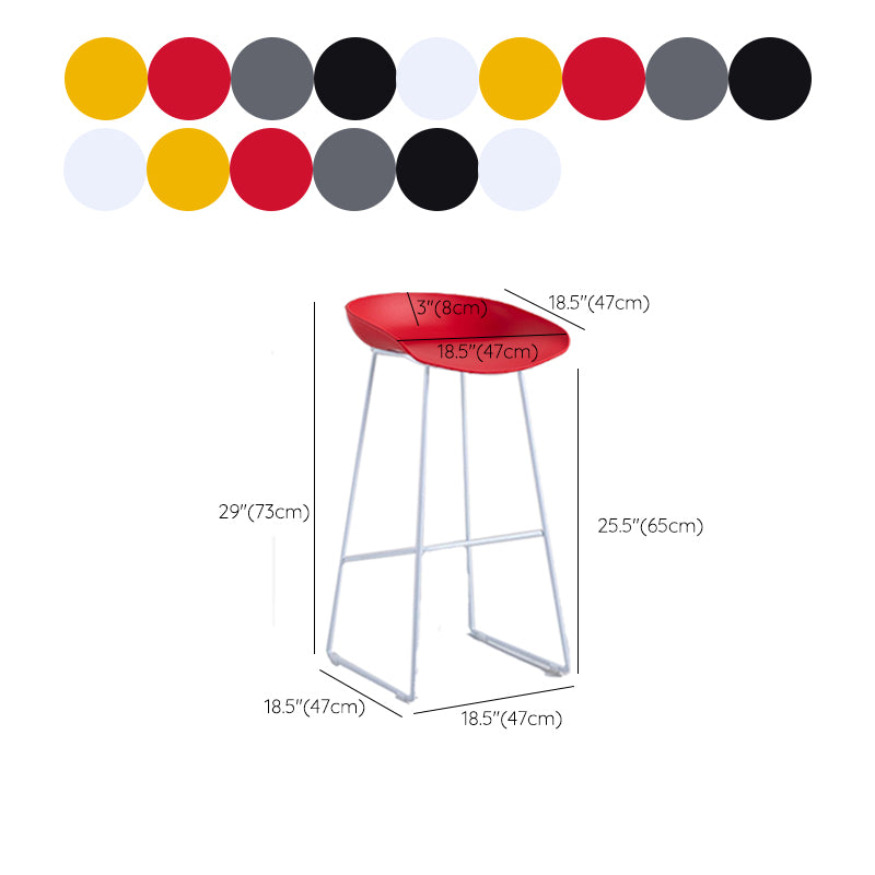 Industrial Bar Stool with Bucket Plastic Stool for Restaurant