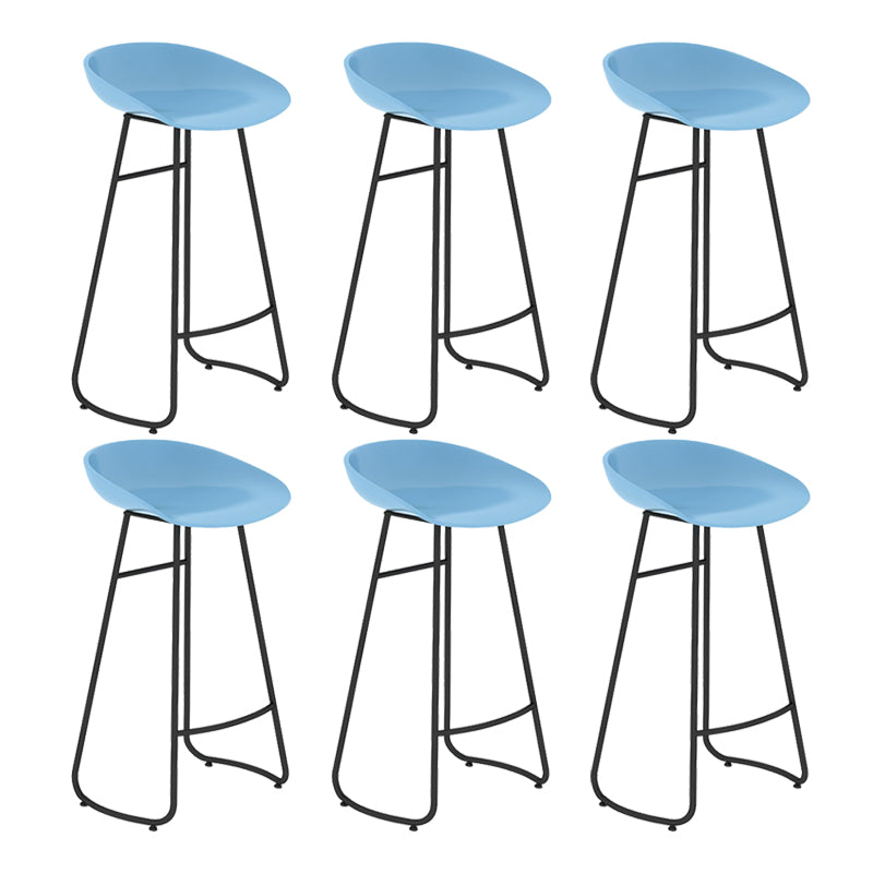 Industrial Counter Stool with Bucket Plastic Bar Stools for Bristol