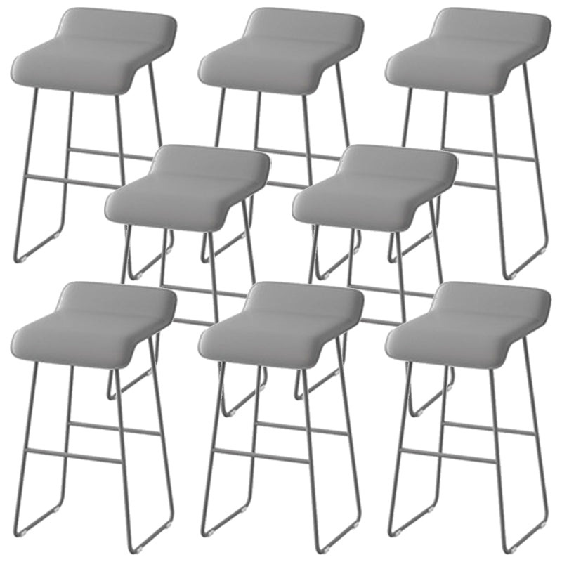 Modern Style Bar-stool Solid Wave Seat Counter Bar Stool with Metal Legs