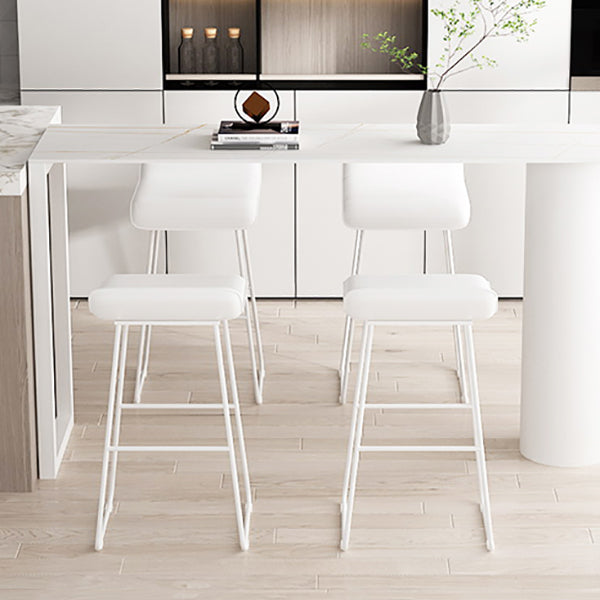 Modern Style Bar-stool Solid Wave Seat Counter Bar Stool with Metal Legs