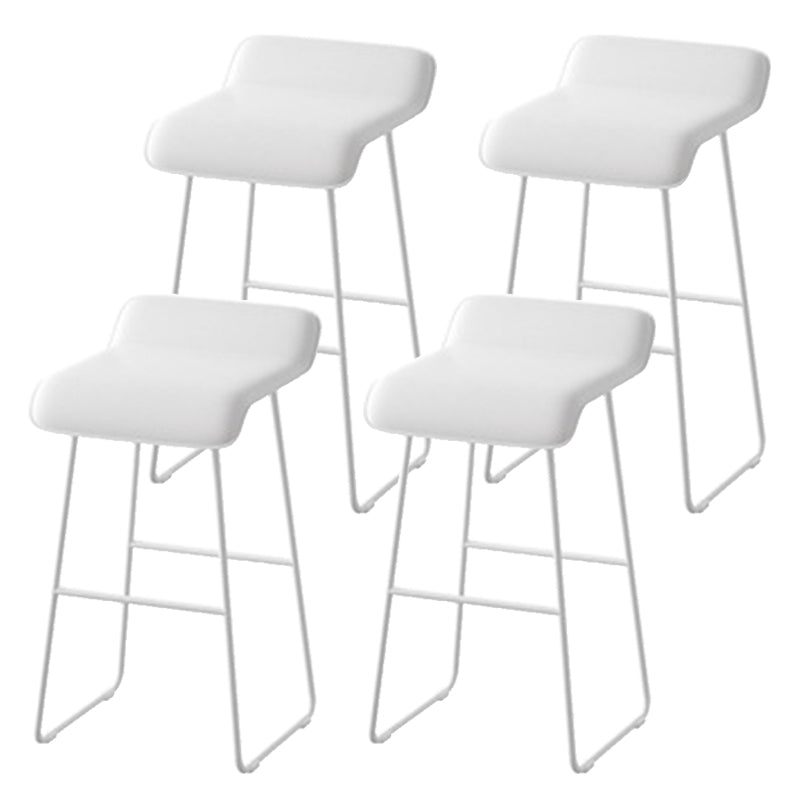Modern Style Bar-stool Solid Wave Seat Counter Bar Stool with Metal Legs