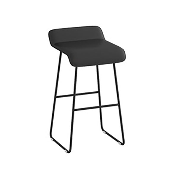 Modern Style Bar-stool Solid Wave Seat Counter Bar Stool with Metal Legs
