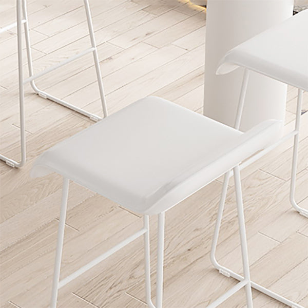 Modern Style Bar-stool Solid Wave Seat Counter Bar Stool with Metal Legs