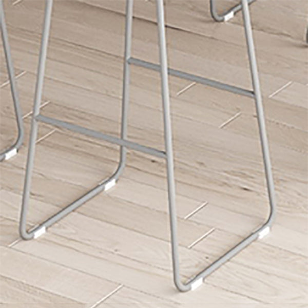 Modern Style Bar-stool Solid Wave Seat Counter Bar Stool with Metal Legs