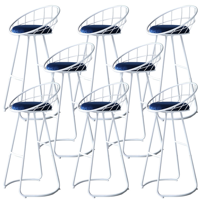 Nordic Style Bar-stool Bucket Counter Bar Stool with Metal Legs