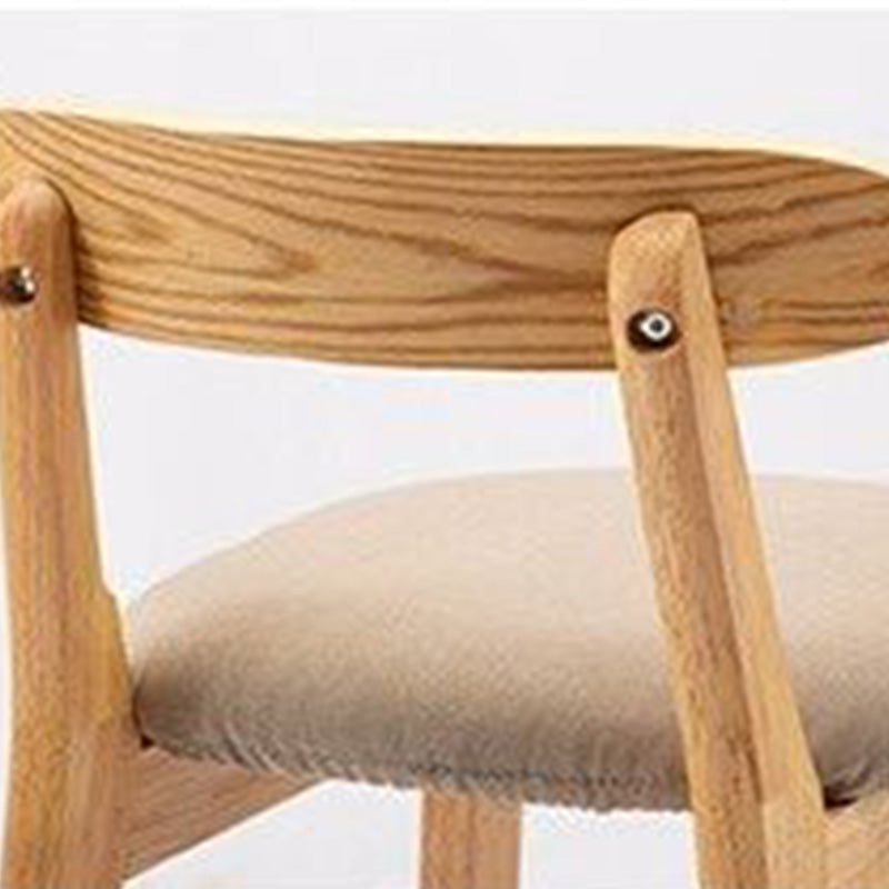 Industrial Armless Backrest Counter Stool Rubber Wood Cafe Bar Stool with Pedal