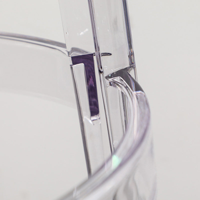 Industrial Backless Counter Stool Acrylic Counter Height Stools for Kitchen