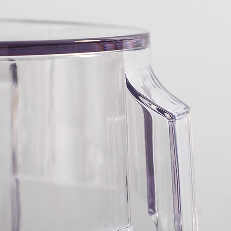 Industrial Backless Counter Stool Acrylic Counter Height Stools for Kitchen