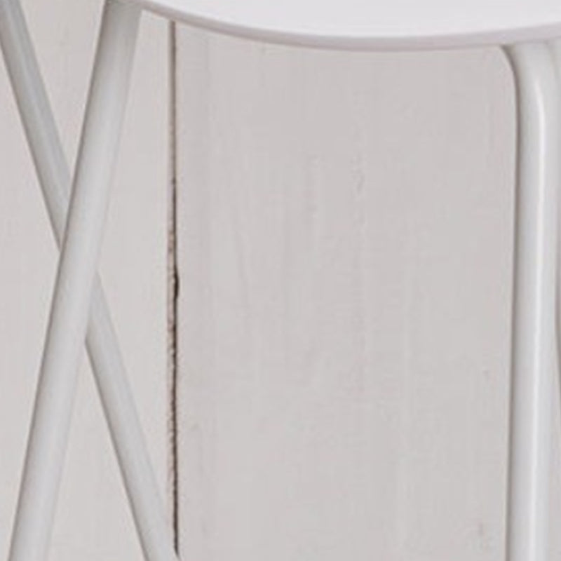 Modern Backrest Counter Stool Iron Cashier Bar Stool with Plastic Seat