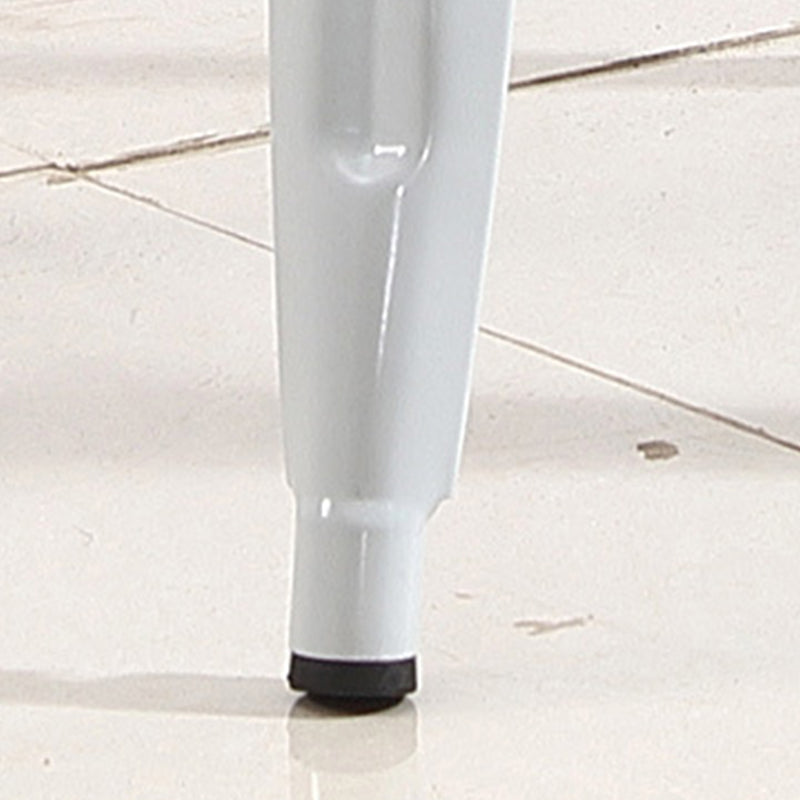 Industrial Low Back Counter Stool Metal Counter Height Stools for Kitchen