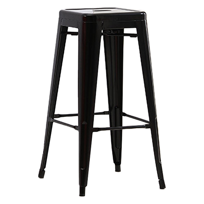 Industrial Backless Counter Stool Metal Counter Height Stools for Kitchen