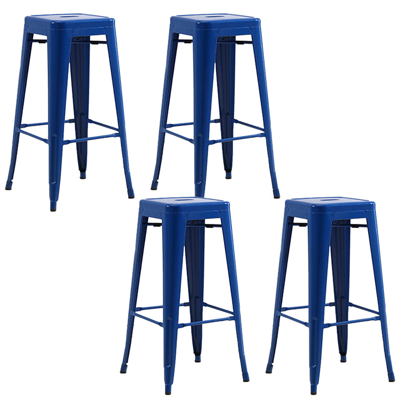 Industrial Backless Counter Stool Metal Counter Height Stools for Kitchen