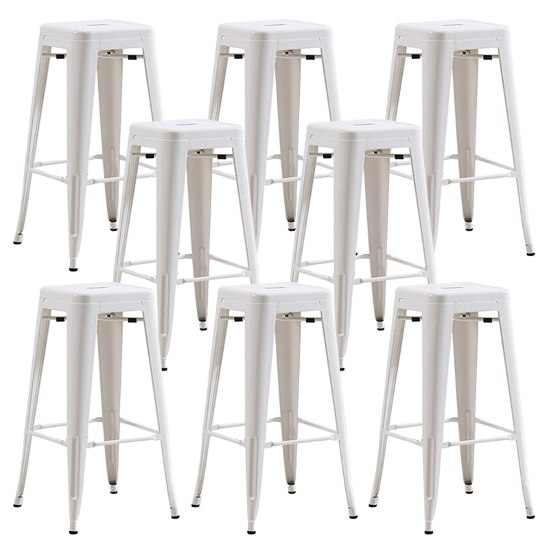 Industrial Backless Counter Stool Metal Counter Height Stools for Kitchen