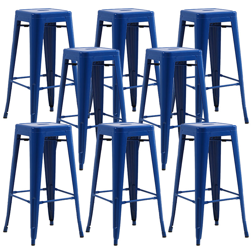 Industrial Backless Counter Stool Metal Counter Height Stools for Kitchen