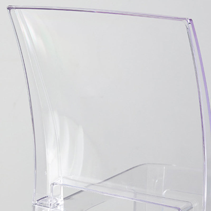 Industrial Style Plasticr Bar-stool Square Seat Counter Bar Stool with Plastic Legs