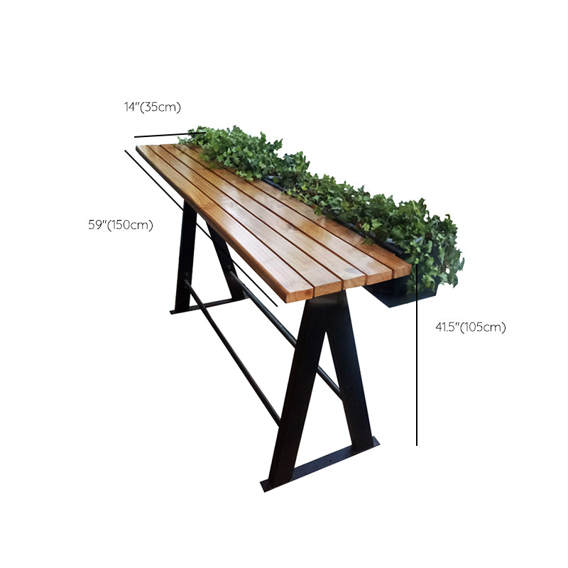 Manufactured Wood Bar Set 1/3 Pieces Industrial Rectangle Pub Table Set