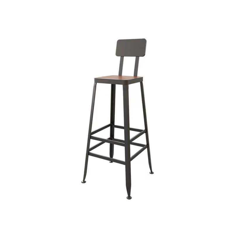 Industrial Manufactured Wood Pub Set 1/5 Pieces Rectangle Bar Table with Metal Stools