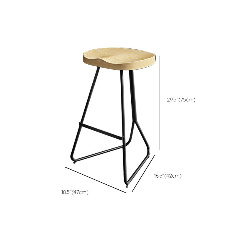 1/3/4/5 Pieces Industrial Iron Bar Table Set Round Bistro Set with Wood Top