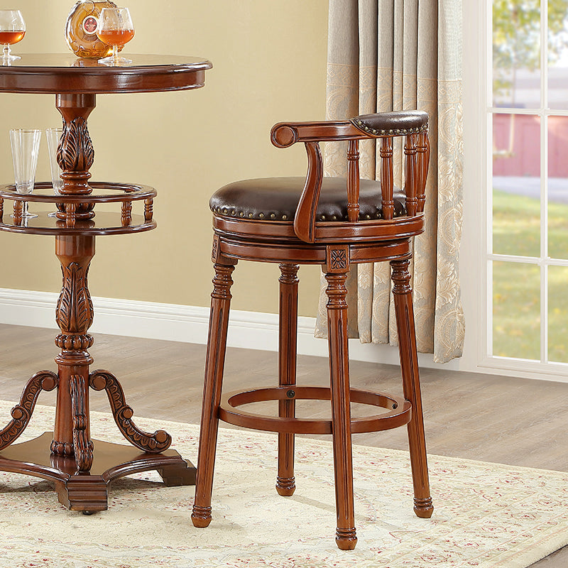 1/3 Pieces Modern Solid Wood Pub Table Set Round Counter Table