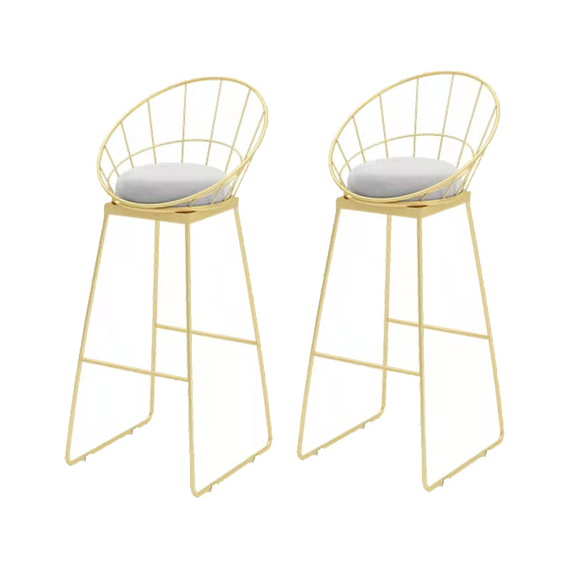 Modern Round Pub Table Set 1/2/3 Pieces Bar Table with Metal Stools